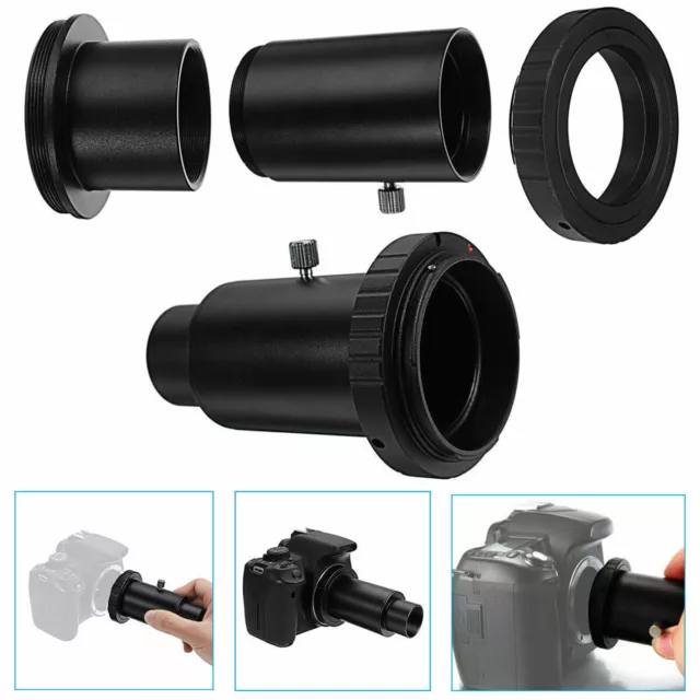 1.25'' Extension Tube & Telescope Mount Camera Adapter T-Ring For Canon EOS NEW