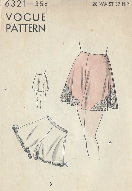Patron Couture Vogue 1982 - Haut, Pantalon, Culotte, Caraco, Taille B36in, Vintage