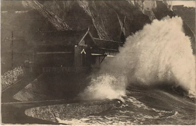 CPA Biarritz Vague a la Cote des Basques FRANCE (1127057)