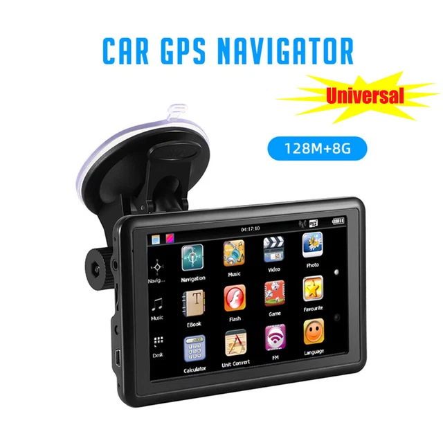1PC 5" Car GPS Navigation Touch Screen Portable Sat Navi 8GB Lifetime Free Maps