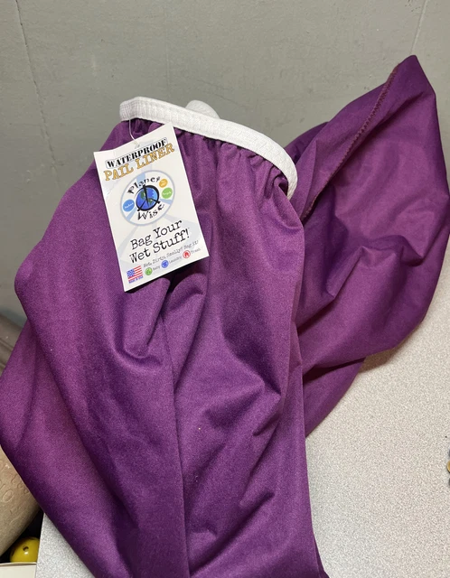 Planet Wise Cloth Reusable Wet Bag Size Large Waterproof Burgundy’ New