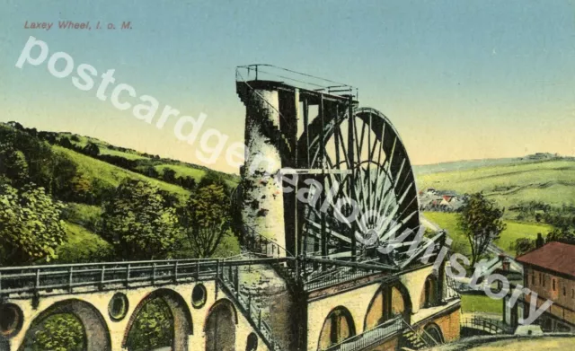Isle of Man Postcard, Laxey Wheel
