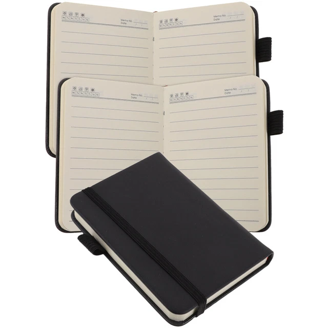 3 Pcs Journal Hardcover Note Book Daily Planner Notepad Conference Notebook