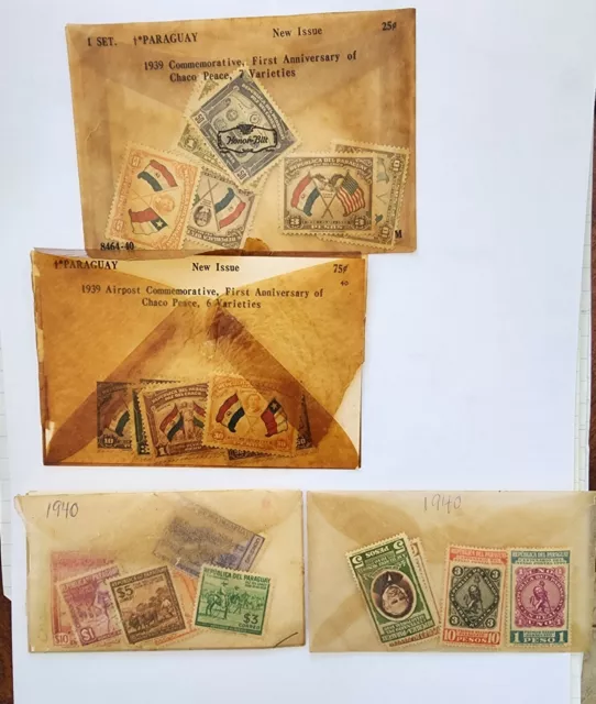 Paraguay stamps-4 sets from 1939, 1940