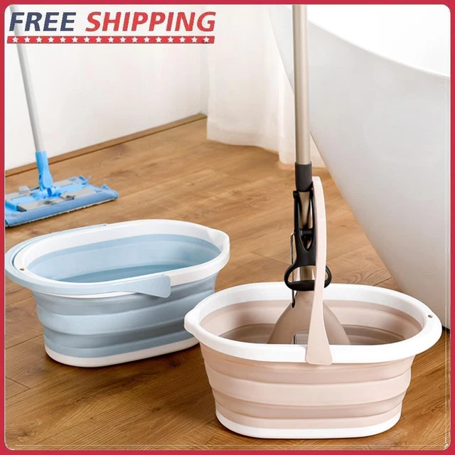 Car Wash Bucket with Hanging Hole Rectangular for Outdoor Garden Camping Fishing
