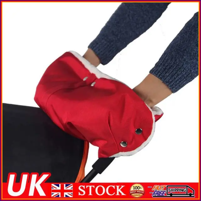 Stroller Warmer Gloves Pushchair Hand Muff Waterproof Pram Accessory Red-96898.0