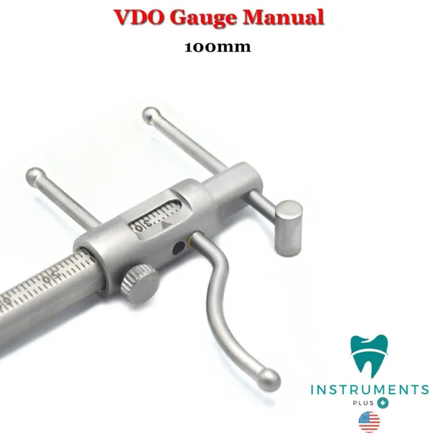 Dental VDO Gauge Ruler Prosthodontics Venus Apollo Gauge Premium Stainless Steel