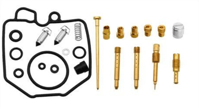 Damineding Carburetor Rebuild Kit With Float For 1978-1979 Honda CB400T Hawk – 2 Sets, Jets & Gaskets
