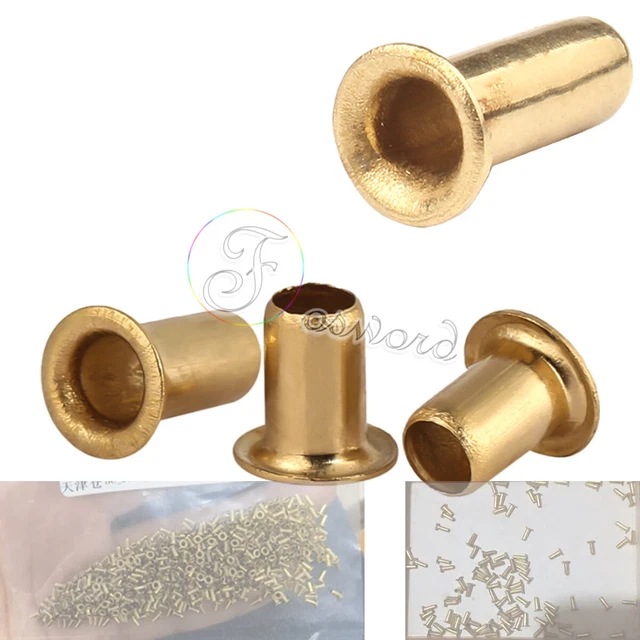 Tubular Rivets Brass Brake Hollow Rivet Nonmagnetic Lining Nut Grommets M0.9 -M6