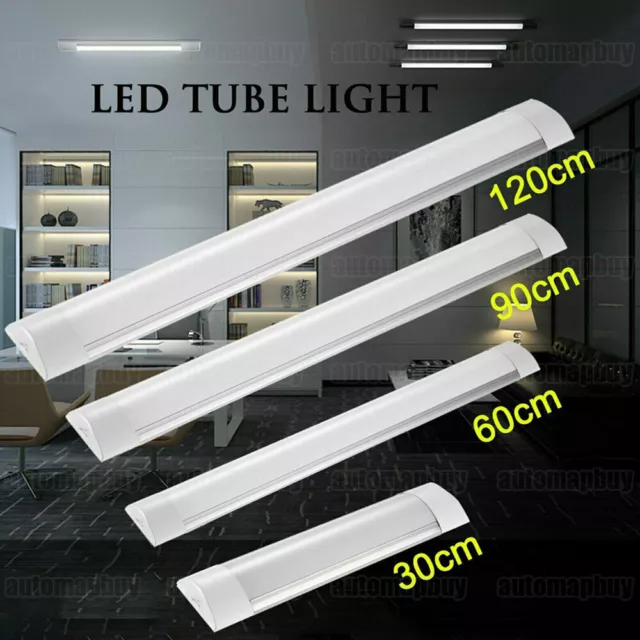 LED Feuchtraumleuchte Wannenleuchte Röhre Unterbauleuchte Lichtleiste 30cm-120cm