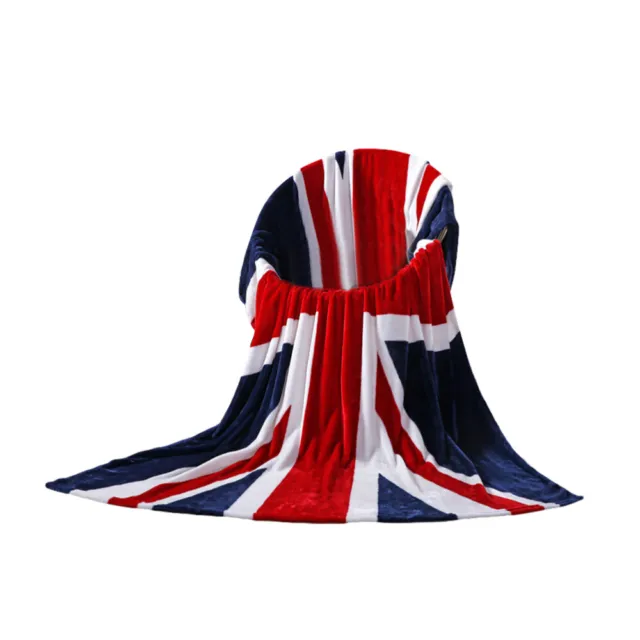 Biancheria da letto in flanella 150 x 200 cm decorazione britannica coperta bandiera bambino