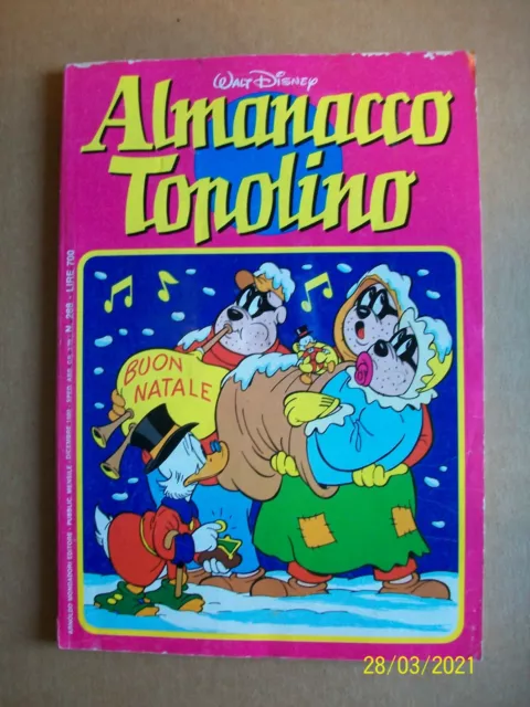 Almanacco Topolino =N° 288 = Dicembre 1980 =Walt Disney = Albi D'oro= Mondadori