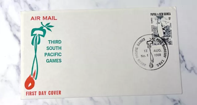 1969 Papua & New Guinea First Day Cover - THRID SOUTH PACIFIC GAMES