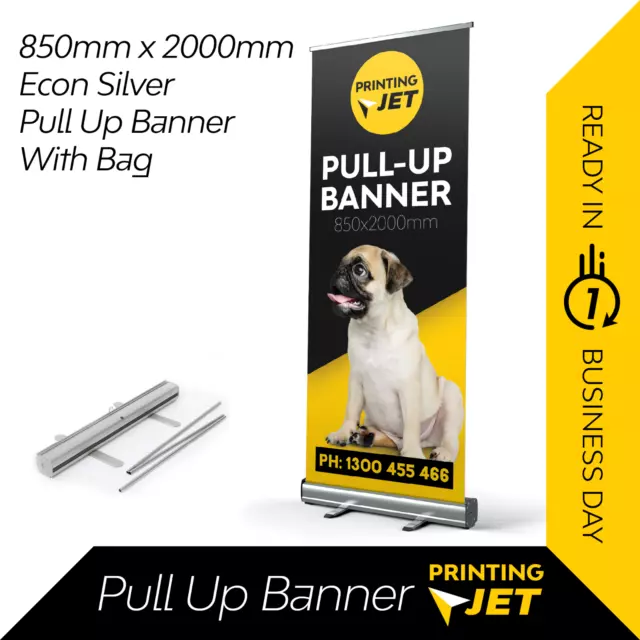 Pull up banner / Roll up Banner (with Printing) 850mm x 2000mm