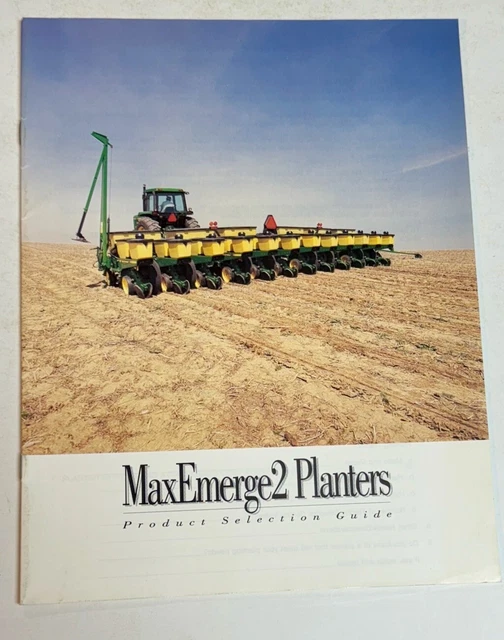 JOHN DEERE MaxEmerge 2 Planters Brochure Selection Guide Hard To Find