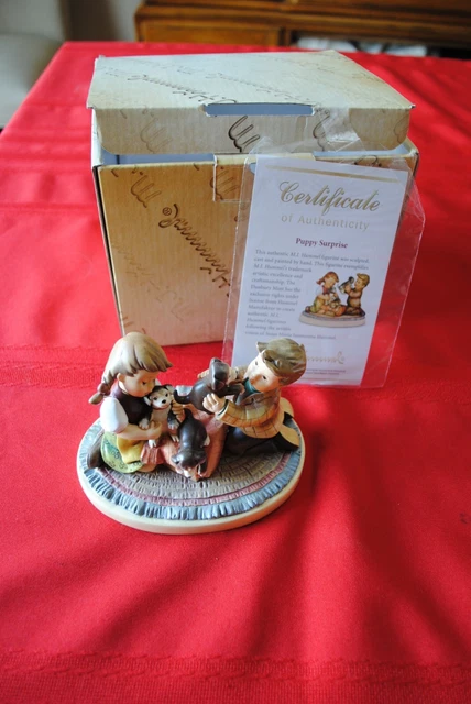 Hummel Puppy Surprise Figurine, 2015 with COA