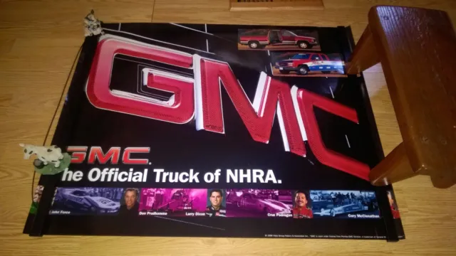 GMC NHRA Drag Racing truck poster force Dixon prudhomme 1996 Cory mac pedregon