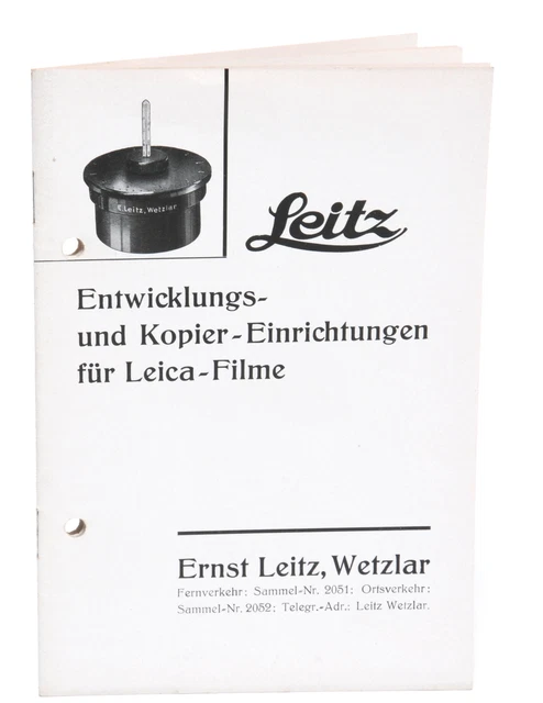 Vintage Leitz Leica Sales Brochure 15 pages March 1935 List Photo 2418 h