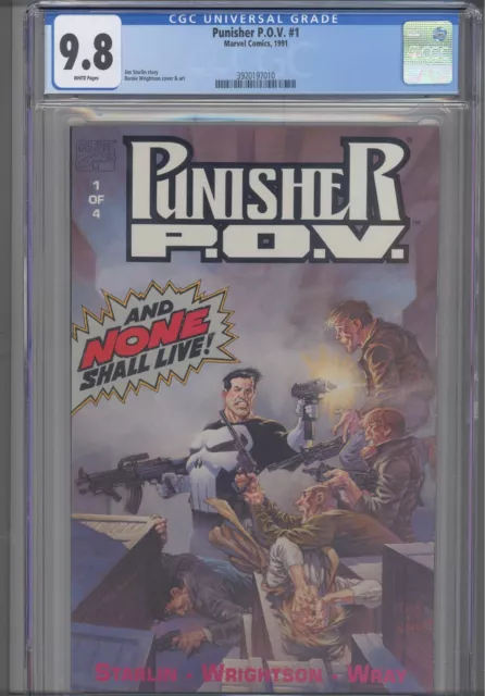Punisher P.O.V. #1 CGC 9.8 1991 Marvel Comics Bernie Wrightson Cover & Art