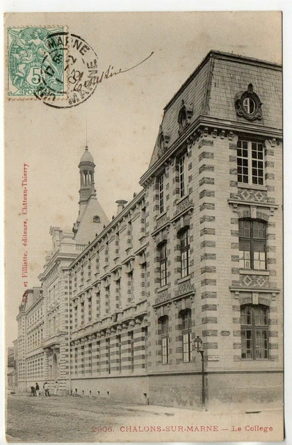 CHALONS SUR MARNE - Marne - CPA 51 - Enseignement - le Collége
