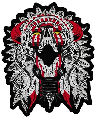Patch écusson Brodé Grand Format - Motif Buffle - Taille 38 - Pour Sweat Ou Veste