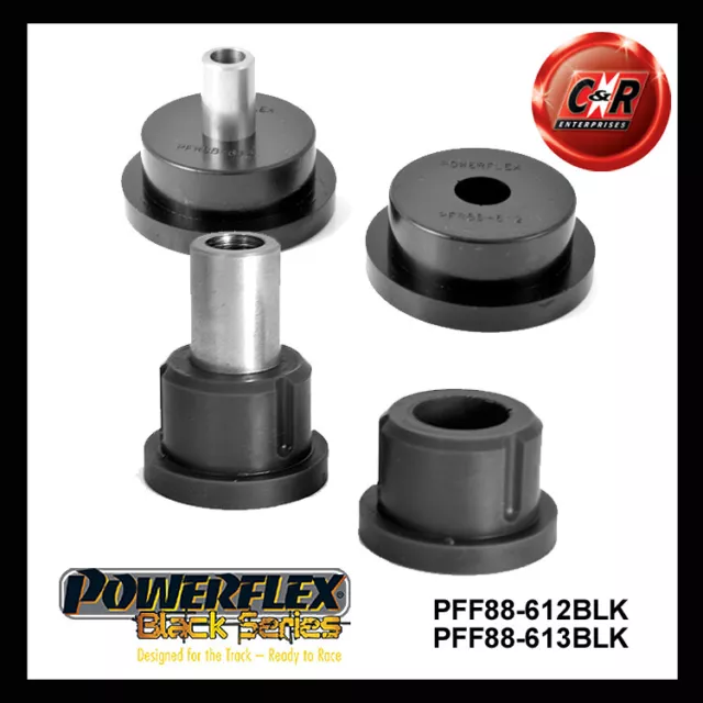 Powerflex Black Up Eng Mnt Large Rnd Bush+Up EngMnt Sml Bush For S80-Mk1 00-07