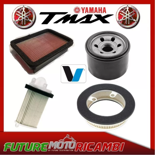 Kit Tagliando Filtri Aria + Olio Yamaha T-Max 530 2012 2013 2014 2015 2016