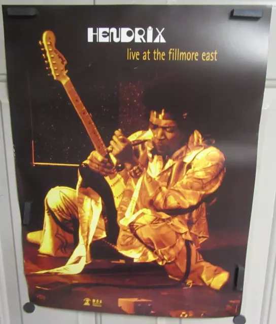 Jimi Hendrix Numbered Promo Poster "Live At The Fillmore East" 1999 - Super Rare