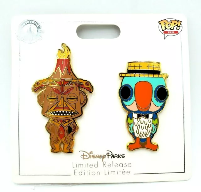 Disney Parks Enchanted Tiki Room Funko Pop Goddess Pele and Barker Bird LR Pin