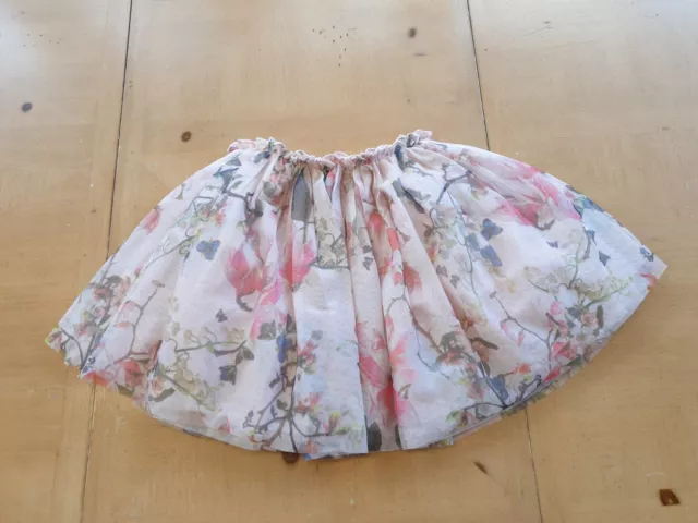 NEXT Girl's Pink Floral Spring Summer TUTU Skirt Size 6 - 7 Years