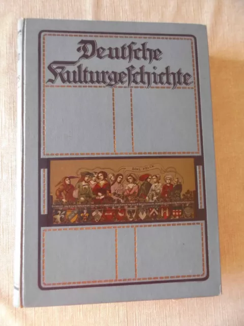 2 Bände Kulturgeschichte des Deutschen Volkes um 1920