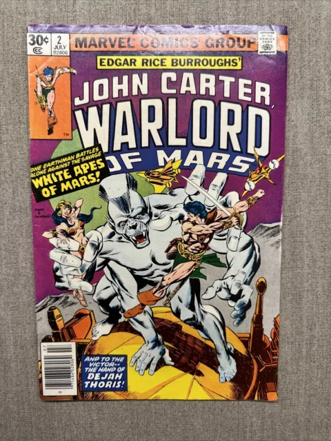 JOHN CARTER WARLORD of MARS # 2 (Marvel Comics) Edgar Rice Burroughs