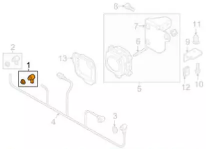 AUDI A4 B8 Rear Bumper PDC Parking Sensor 1S0919275CGRU NEW GENUINE 2