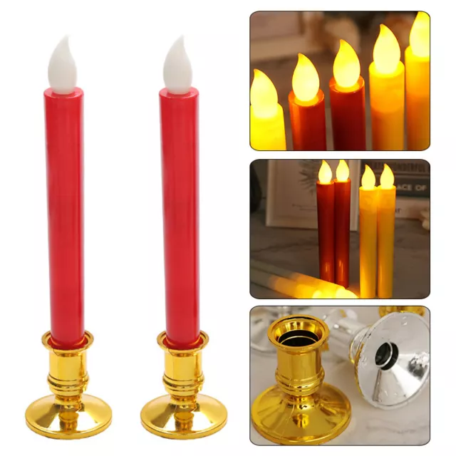 Portavelas estándar forma de cono boda base candelabro cena◑