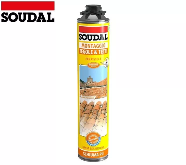 Schiuma Poliuretanica Espansa per Tegole Coppi Tetti per Pistola 750ml 1 pz