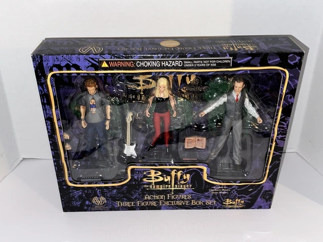 BUFFY THE VAMPIRE SLAYER 3 Figure Exclusive Set 1999 OZ BUFFY GILES Unopened NIB BUFFY THE VAMPIRE SLAYER 3 Figure Exclusive Set 1999 OZ BUFFY GILES Unopened NIB