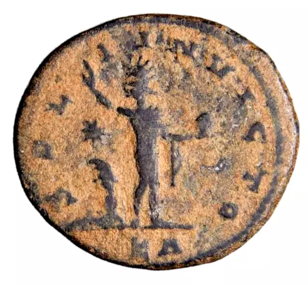 AURELIAN (270-275). Antoninianus. Tripolis Sol Captive KA Roman Coin wCOA
