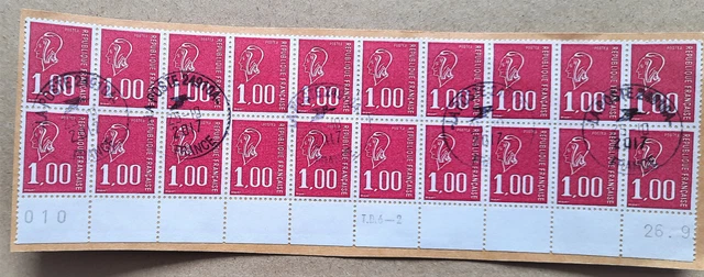 Frankreich 1976 MiNr. 1985 Ax Bogenteil gest. echt gelaufen Briefstück (s. Foto)