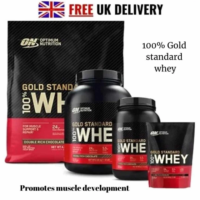 OPTIMUM NUTRITION GOLD Standard 100% Whey Protein Powder 24g/900g /2 ...