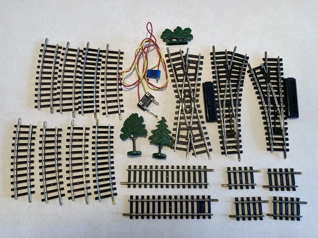 12 Rotaie Jouef/Hornby Curve E Diritte, Mix R600/R601/R605/R8206, Nuove In Maillechort