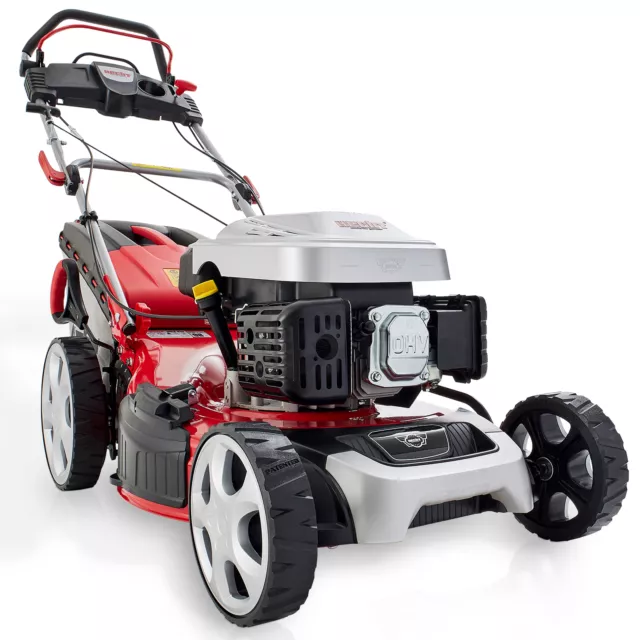 BENZIN RASENMÄHER MIT Antrieb 51 cm Schnittbreite 6 PS Mulch Mäher