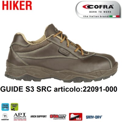 COFRA SCARPE ANTINFORTUNISTICA COFRA NEW BAFFIN S3 SRC pelle idrorepellent Metal Free+ 