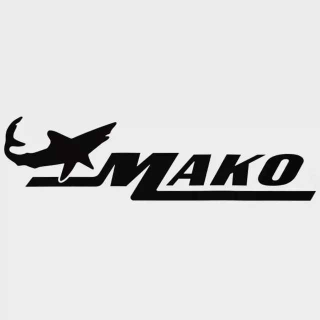 Mako Boat Brand Decal Sticker TR166117 | Glossy Black Vinyl