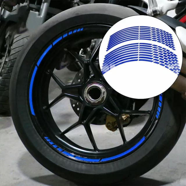 26FT Blue Car Wheel Hub Rim Edge Protector Ring Tire Guard Sticker Rubber  Strip Line 