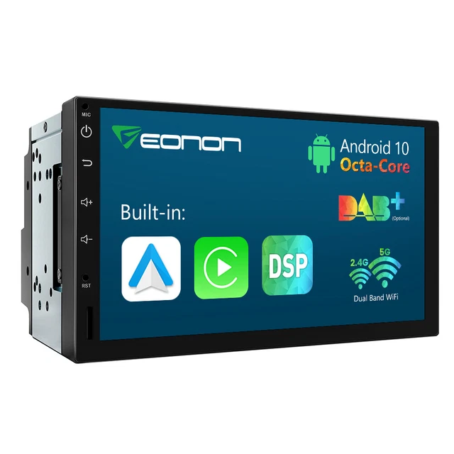 7" Double Din Car Stereo with Apple Carplay & Android Auto Radio Audio Octa Core