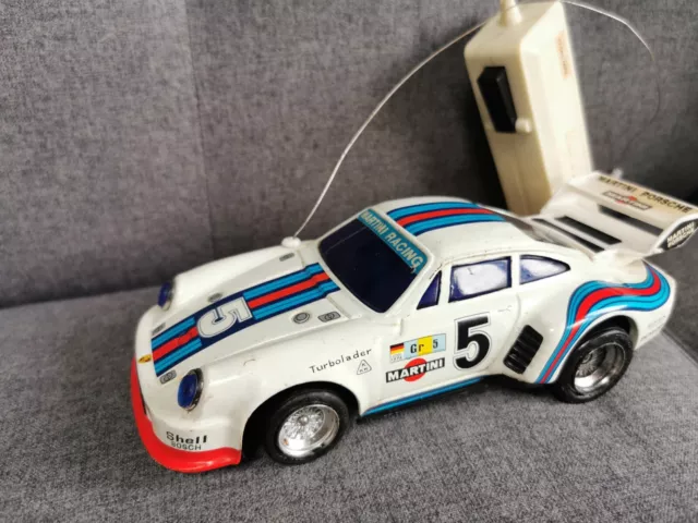 VINTAGE TIN PLATE Nikko Martini Porsche 911 Turbo Remote Control rc Car Spares 89.00 PicClick UK