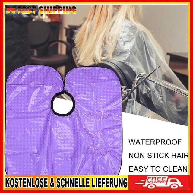 Hair Coloring Cape Professional Barber Waterproof Anti-static Hairdresser Shawl