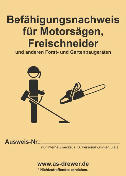 Motorsägenschein Modul A Und B Kosten