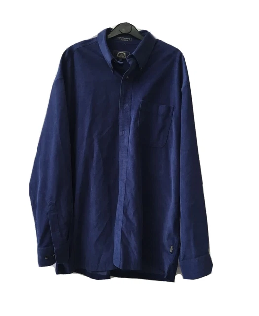 BD Baggies Corduroy Mens Blue Buttoned Down Long Sleeve Shirt Large Preowned