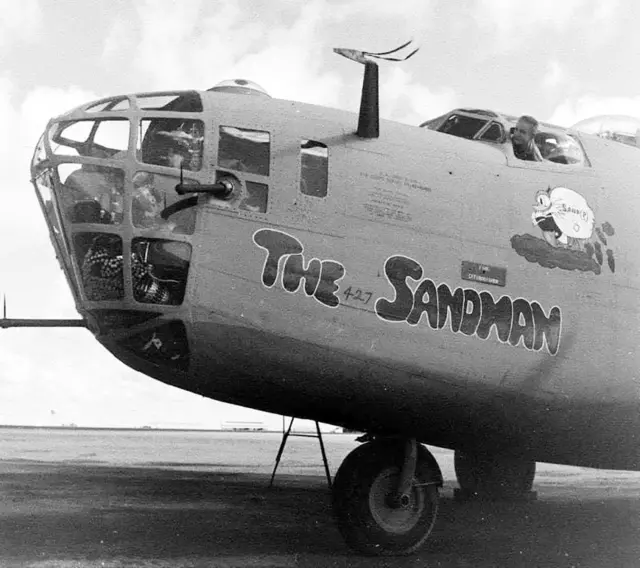 WW2 WWII PHOTO B-24 Liberator Bomber Nose Art 